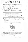 1790 Annales de l'éducation et du sexe